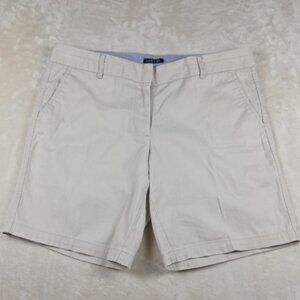 Land’N Sea Women’s Size 10 Pinstripe Shorts Khaki